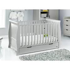 stamford classic sleigh cot bed obaby