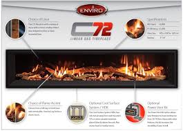 Enviro C72 Linear Gas Fireplace