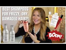 Thankfully, this purple shampoo includes star ingredient glycerin to add back moisture as you cleanse #blessed. Best Shampoos For Frizzy Dry Bleached Damaged Hair Youtube