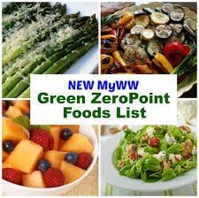 myww green zeropoint foods list