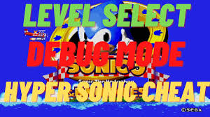 knuckles hyper sonic cheat code