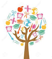 Back To School Tree Design Over White Background, Vector Illustration  Royalty Free SVG, Cliparts, Vectors, And Stock Illustration. Image 26728533.