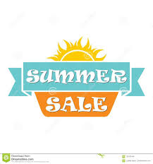 Summer Sale Sign Logo Simple Icon Stock Vector