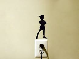 Peter Pan Silhouette Fabric Wall