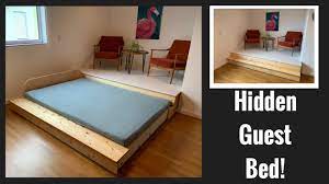 hidden guest bed platform bed murphy