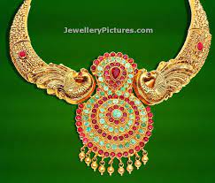 rajwadi necklace design by grt