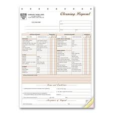 cleaning and janitorial form printing