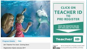free sea world tickets for teachers