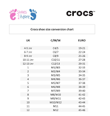 Crocs Shoe Size Chart Uk Best Picture Of Chart Anyimage Org