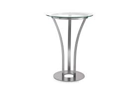 Clara Glass Top Pub Table Modern High