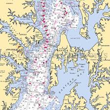 Maryland Arnold Annapolis Nautical Chart Decor