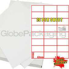 Print multiple labels per page. 1000 Sheets Of Printer Address Laser Labels 24 Per Page 5055502342191 Ebay