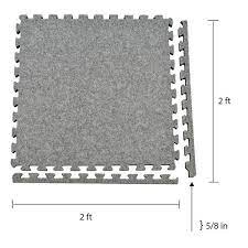 greatmats royal carpet tile 2ft x 2ft 15 pack light gray