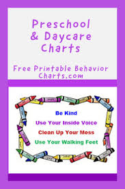 Behavior Charts And Printables For Daycare And Preschool