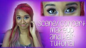 concert makeup and hair tutorial