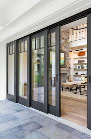 Double Glass Exterior Modern Doors With