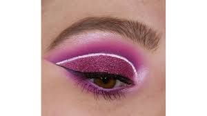 pink purple glitter cut crease steemit