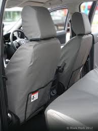Black Duck Seat Covers Dual Cab