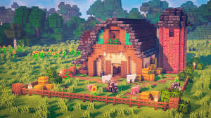 minecraft how to build a barn you