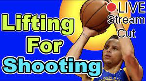 weight lifting to shoot a basketball