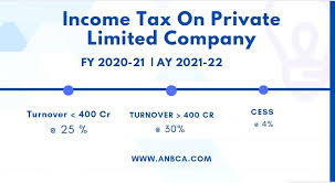 income tax rate on private limited