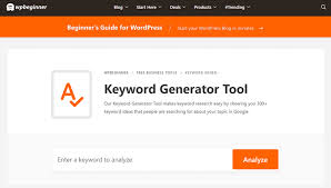 wpbeginner keyword generator tool get