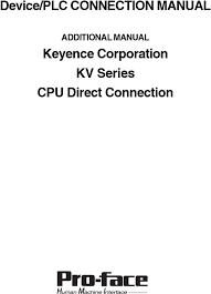 manual keyence corporation kv series