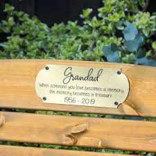 Personalised Memorial Garden Bench