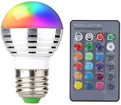 Supernight 3w Rgb Led Color Changing Light Bulb Lamp With Wireless Remote Controller Led Household Light Bulbs Amazon Com