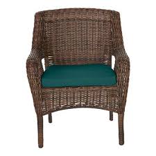 Brown Wicker Outdoor Patio Dining Chair