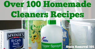 lots of homemade cleaners recipes you