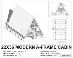 22 x 36 a frame vacation cabin