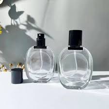 Empty Glass Perfume Oval Spray Bottles