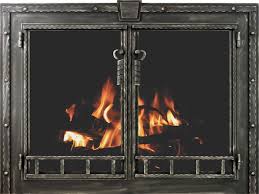 Blacksmith Rustic Fireplace Doors By