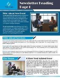 Free Newsletter Templates Pageprodigy