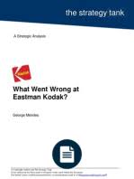 Kodak Strategic Management  Strategic Blunder  Case Study The Innovative Manager    More about KODAK    