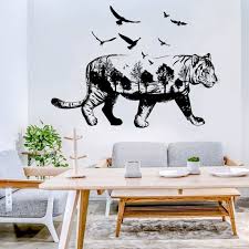 Animal Silhouette Wall Stickers 3d
