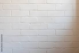 White Painted Interior Brick Wall With