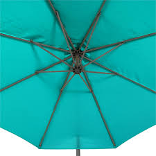 Offset Tilting Fabric Patio Umbrella