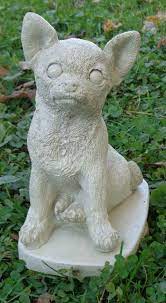 Chihuahua Dog Concrete Garden Statue