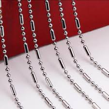 Us 8 99 10 Off New Design Jewelry 1 5 2 2 4 3mm 316l Stainless Steel Silver Top Polished Men Womens Necklace Beads Ball Chains 16