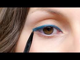 how to blue eyeliner tutorial you