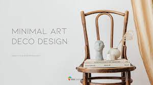 minimal art deco design slide