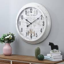 Glass White Wall Clock Wha973