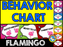 Flamingo Classroom Theme Decor Flamingo Behavior Chart