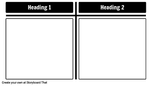 T Chart Graphic Organizer T Chart Template