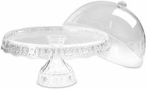 Cake Stand With Dome Cover Clear Cake