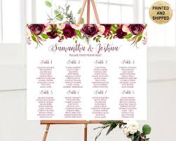 Burgundy Seating Chart In 2019 Wedding Reception Seating