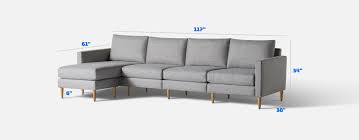 4 seat sofa with chaise allform
