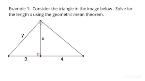 The Geometric Mean With Right Triangles